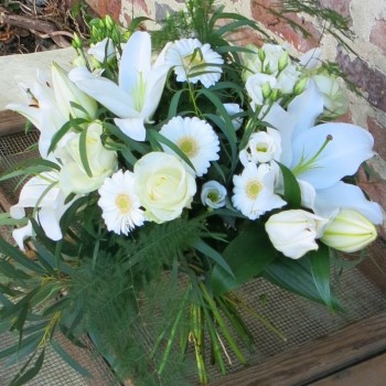 White Bouquet Darlington same day delivery 